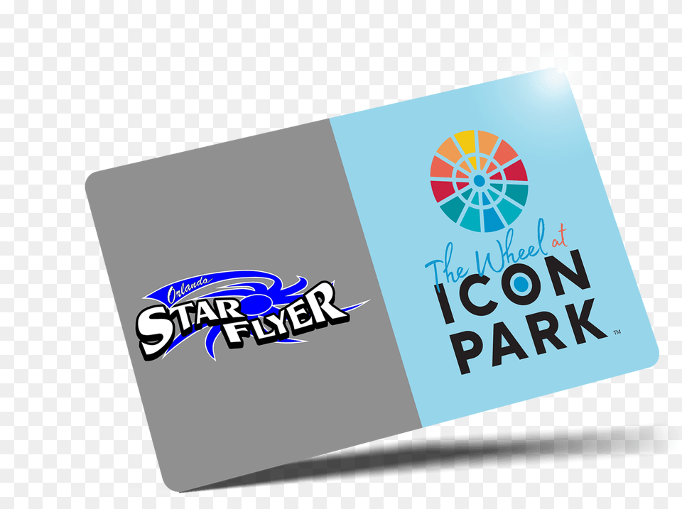 Tickets Packages To Icon Park In Horizontal, Text, Business Card, Paper, Credit Card Free Png Download