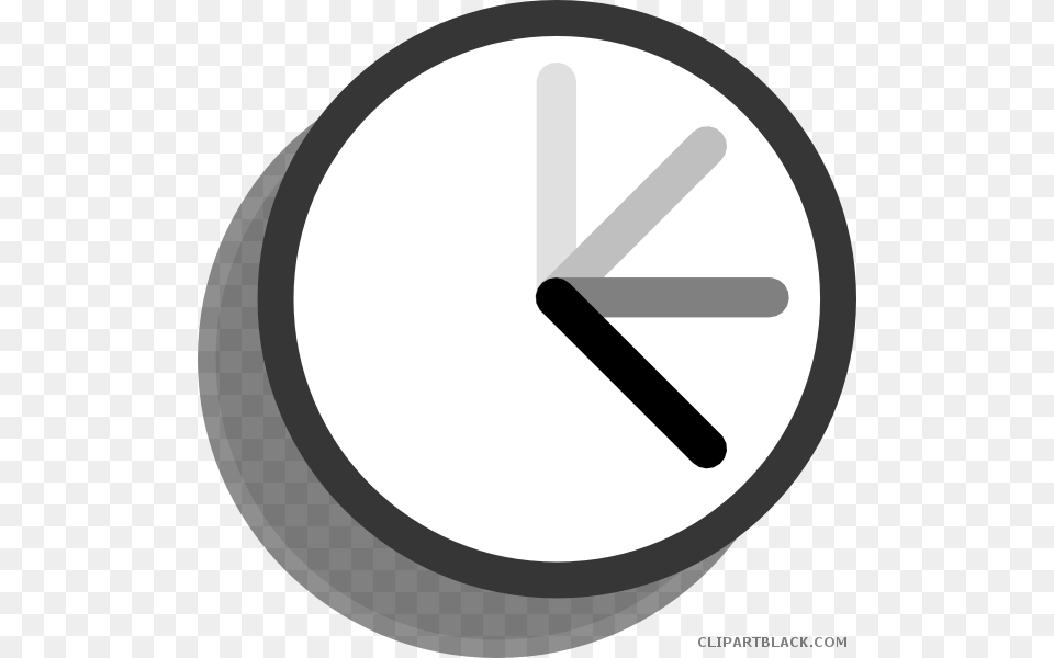 Ticking Clock Tools Black White Clipart Images Ticking Clock Clip Art Transparent, Analog Clock, Disk Free Png Download