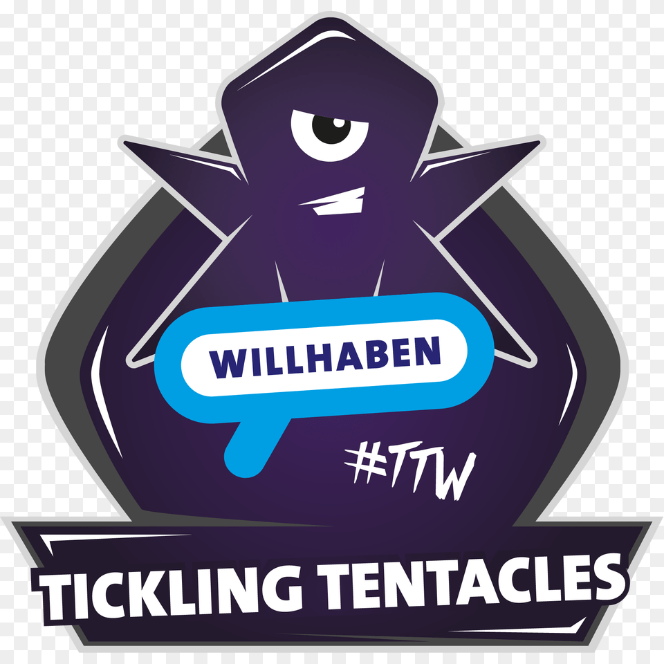 Tickling Tentacles Willhaben Label, Logo, Sticker, Bulldozer, Machine Png Image