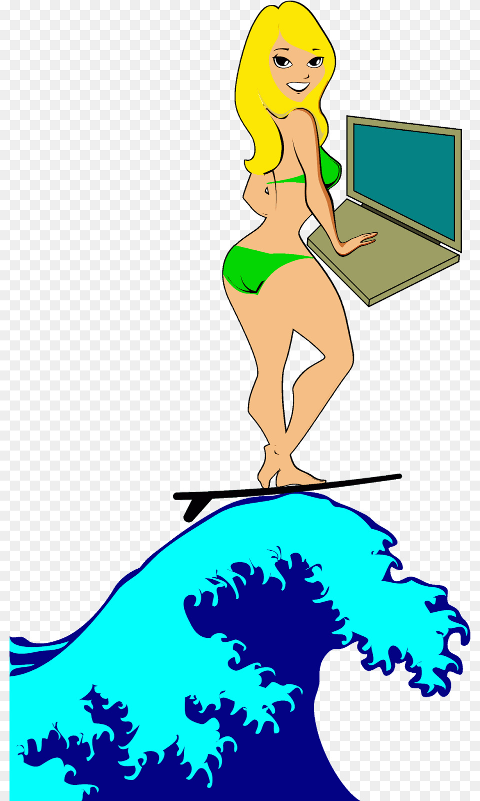 Tidal Wave Clipart, Adult, Person, Woman, Female Free Png Download
