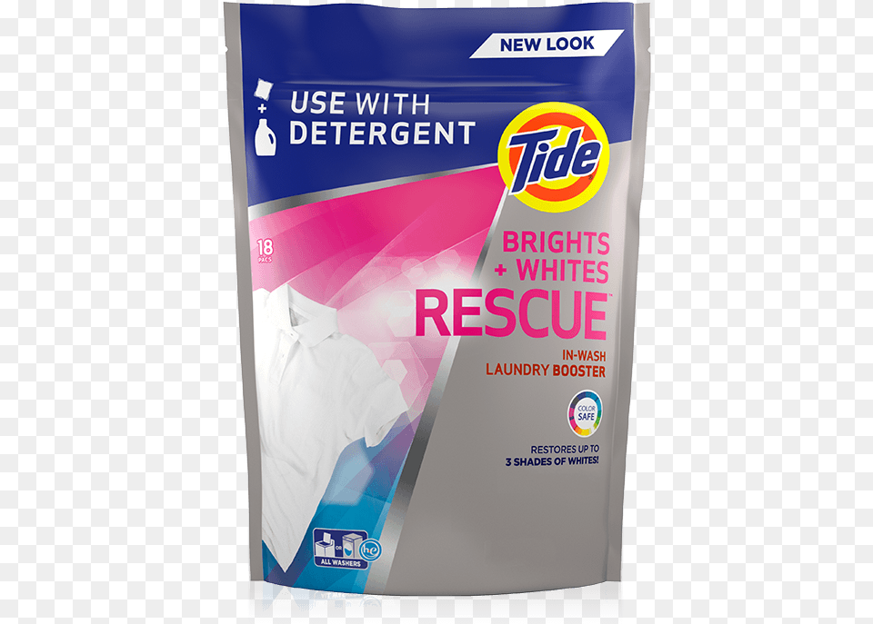 Tide Brights Whites Rescue Tide Brights Whites Rescue In Wash Laundry Booster, Advertisement, Poster, Adult, Male Png Image