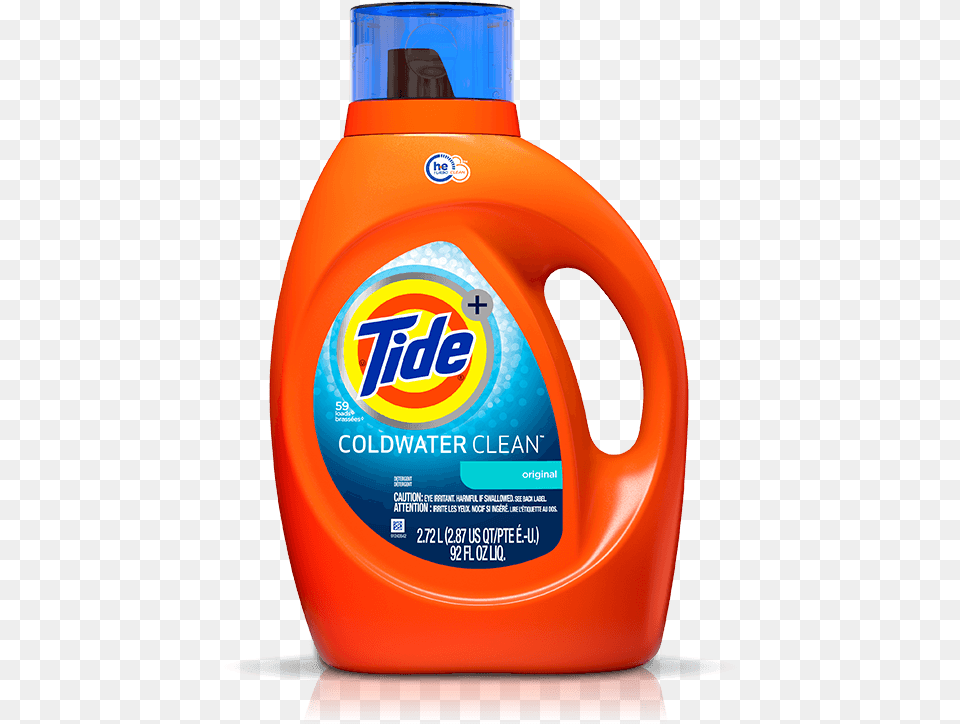 Tide Coldwater Clean Fresh Scent He Turbo Clean Liquid Tide Detergent, Bottle, Shaker Png