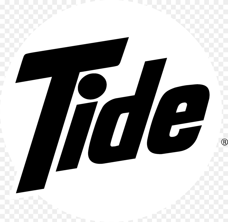 Tide Logo Black And White Tide Black And White, Disk, Symbol, Text Png
