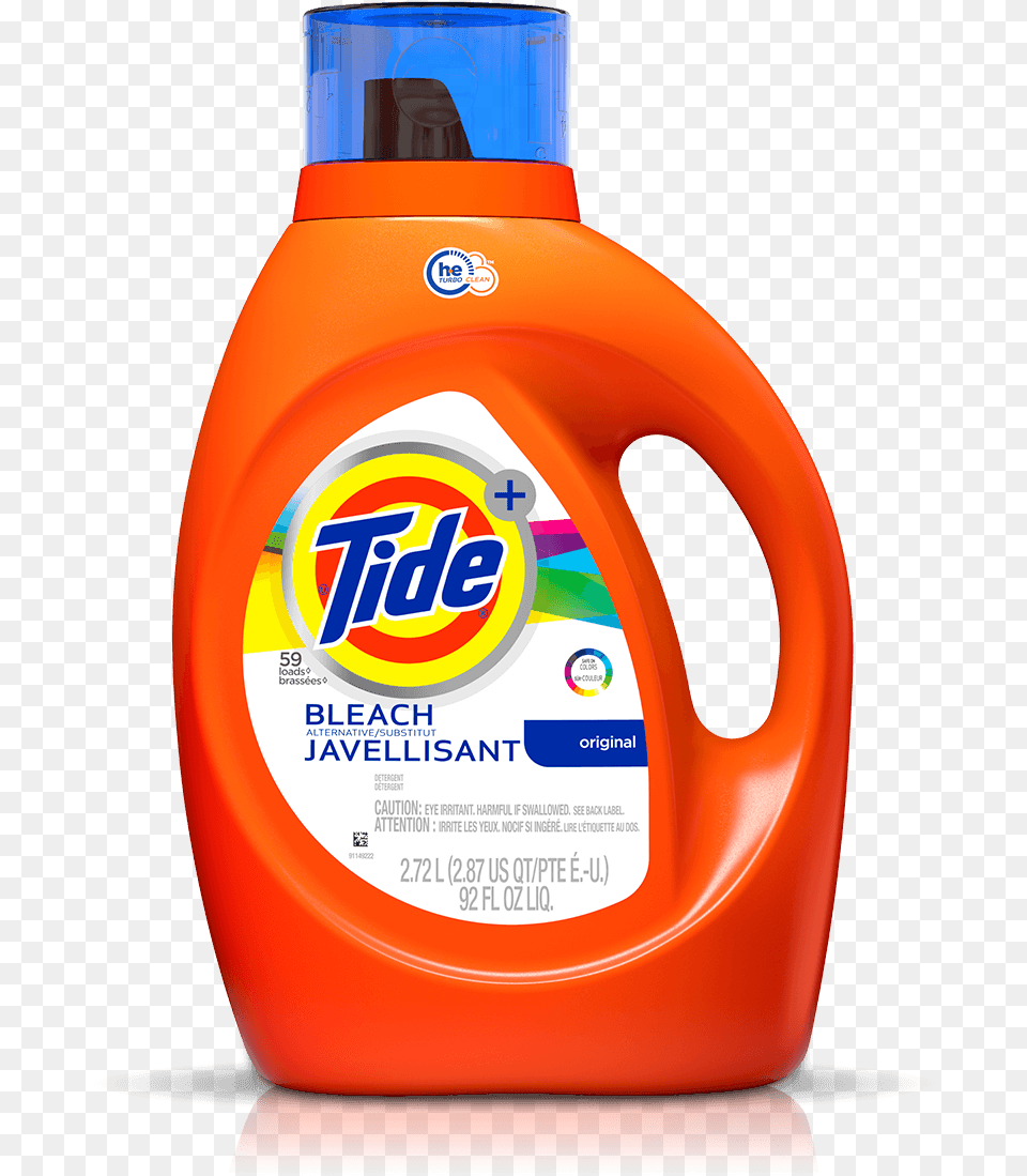 Tide Plus Bleach Alternative He Turbo Clean Liquid Tide Detergent, Bottle, Shaker, Food Free Png