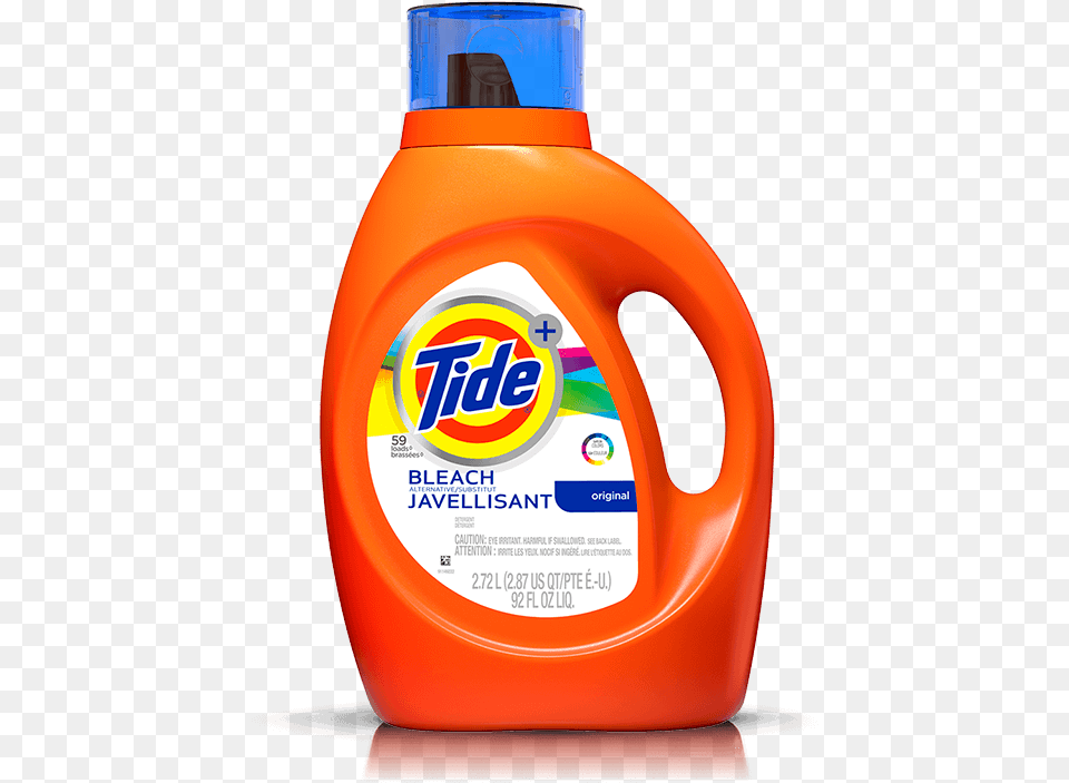 Tide Plus Bleach Alternative Original Scent Liquid Tide Detergent, Bottle, Shaker, Beverage, Juice Free Transparent Png