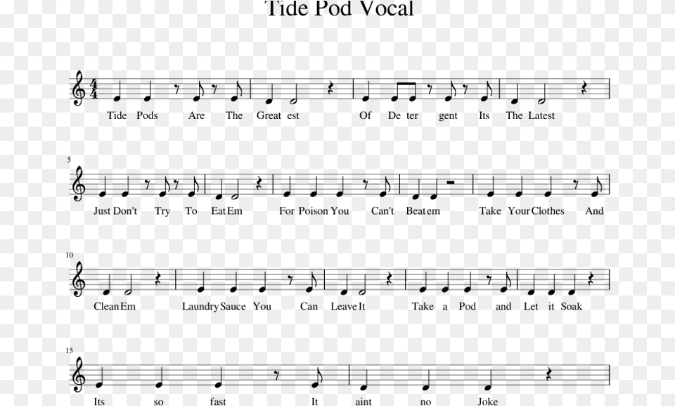 Tide Pod Piano Music, Gray Free Png Download