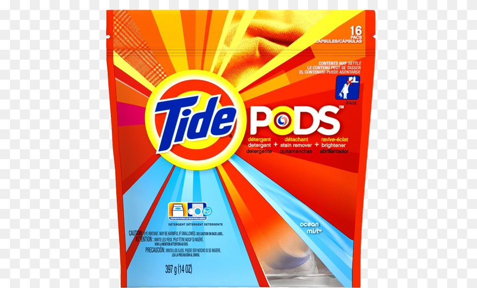 Tide Pods Laundry Detergent Spring Meadow, Advertisement, Poster Png Image