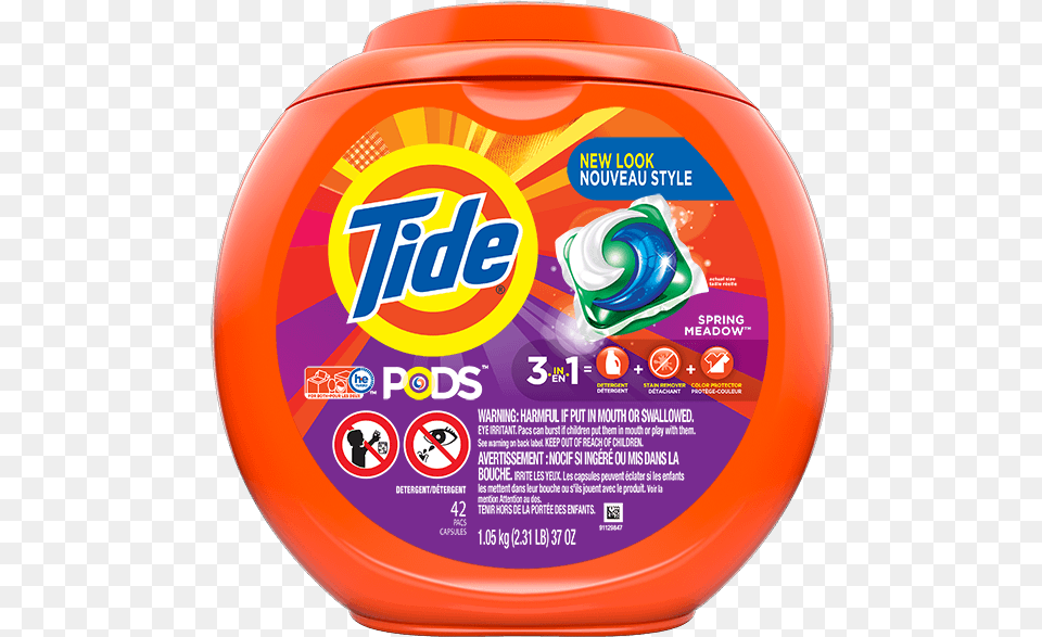 Tide Pods Laundry Detergent Spring Meadow Scent Tide Pods, Bottle Free Png Download