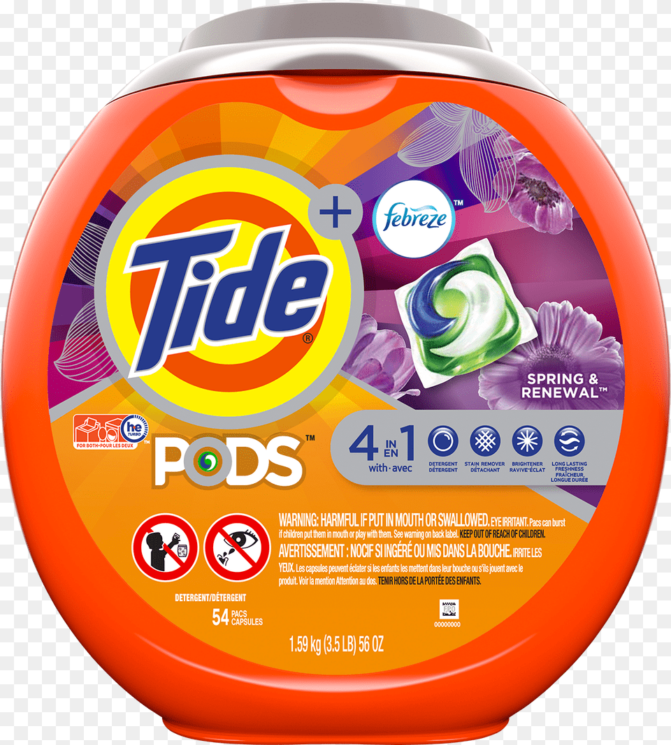 Tide Pods Tide Pods Ultra Oxi Laundry Detergent Packs, Tin Free Png Download