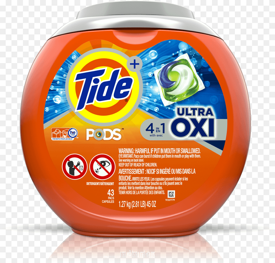 Tide Pods Ultra Oxi, Tin Free Png Download