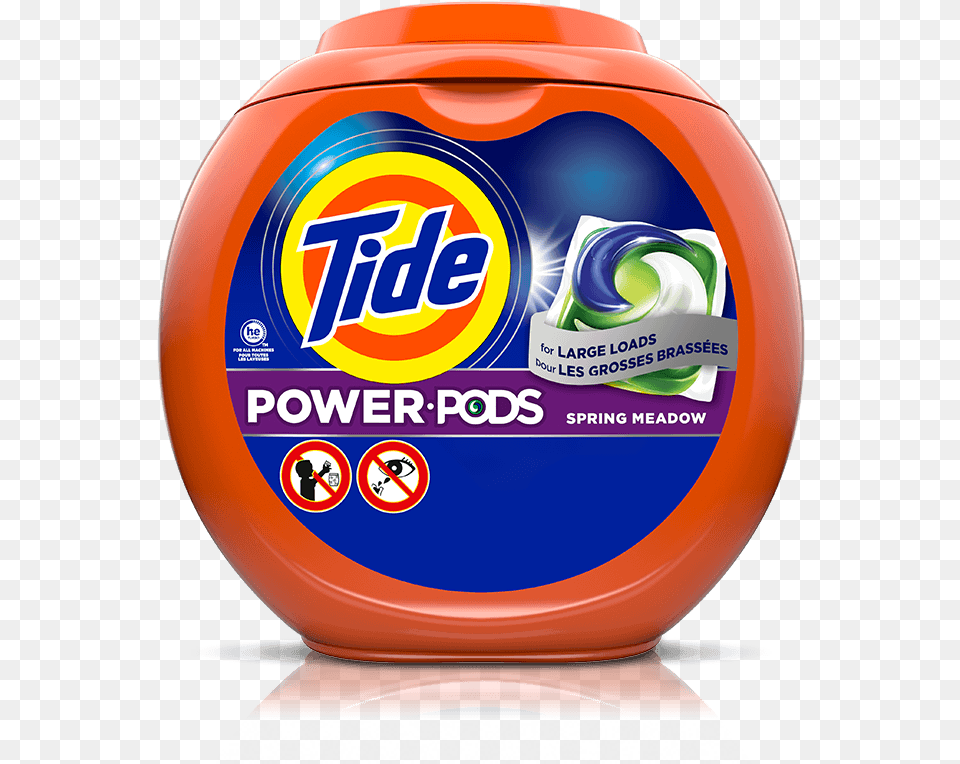 Tide Power Pods Laundry Detergent Pacs Spring Meadow Tide Detergent, Gum Free Png Download