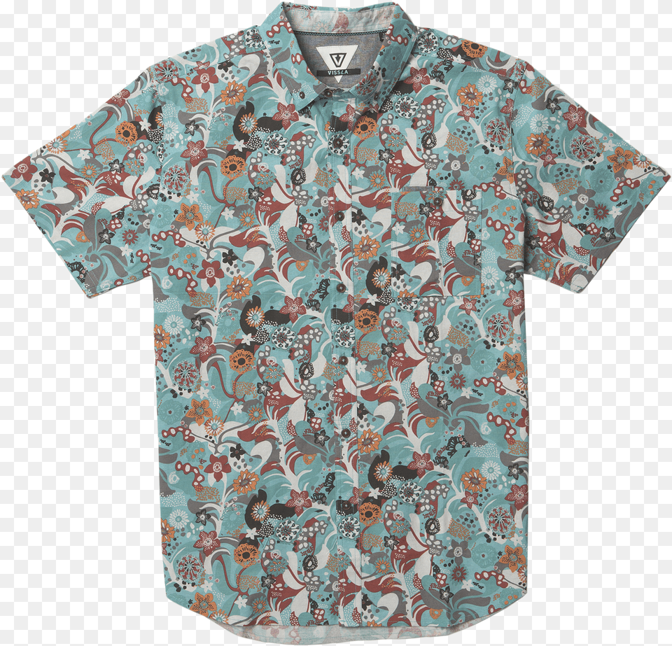 Tide Rider Ss Woven Vissla Tide Riders Short Sleeve Woven, Clothing, Pattern, Shirt, Paisley Png Image