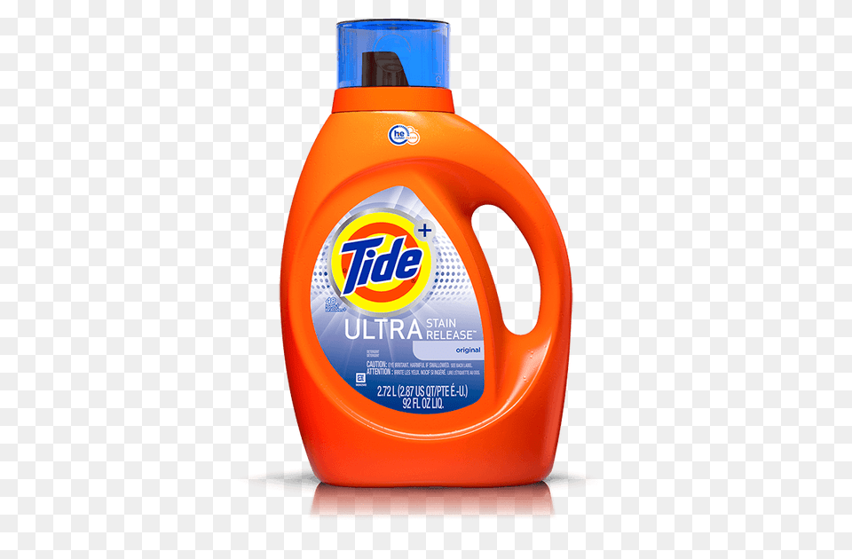 Tide Ultra Stain Release He Liquid Laundry Detergent, Bottle, Shaker Png