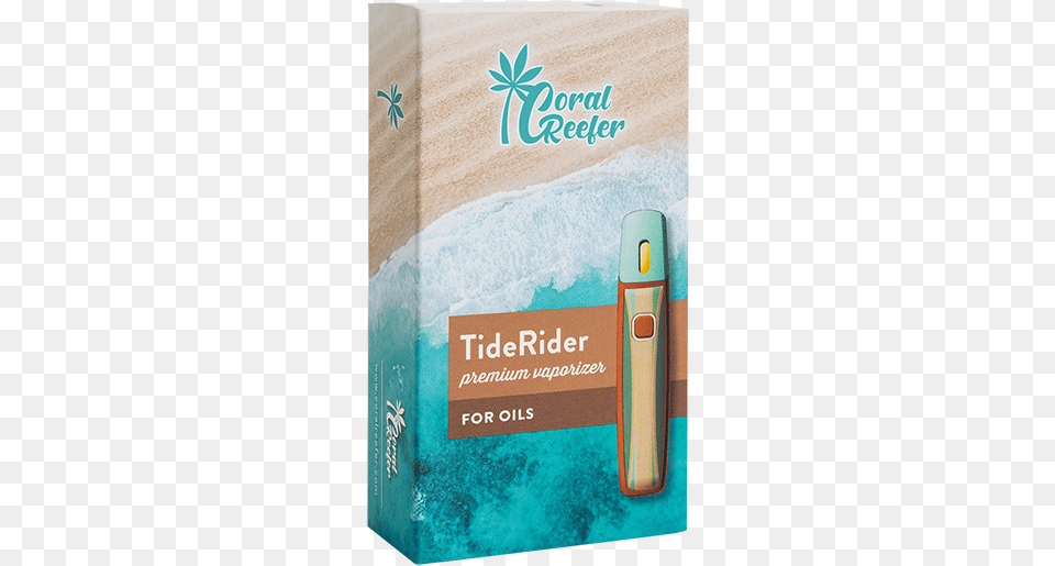 Tiderider Premium Vaporizer Coral Reefer Weed, Bottle, Box, Cosmetics Png Image