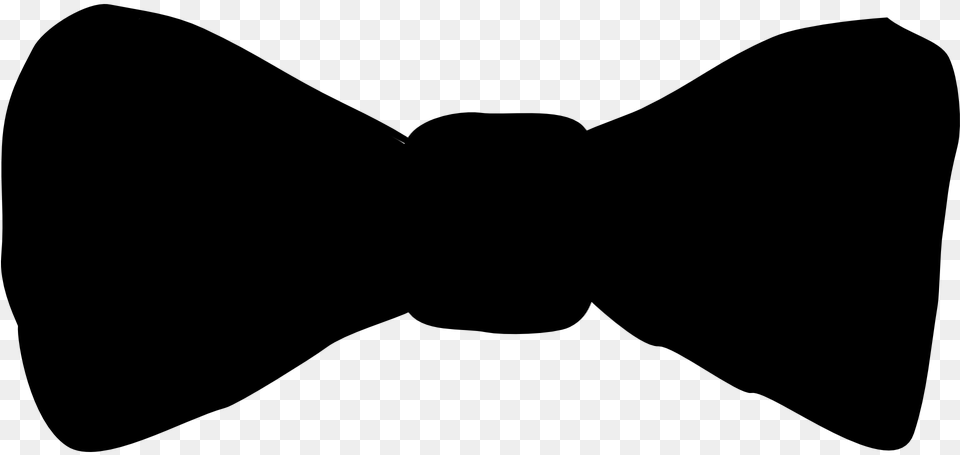 Tie Bow Black Silhouette Clothing Black Bow Tie Clipart, Gray Png Image