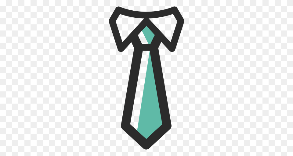 Tie Colored Stroke Icon, Accessories, Formal Wear, Necktie, Cross Free Png
