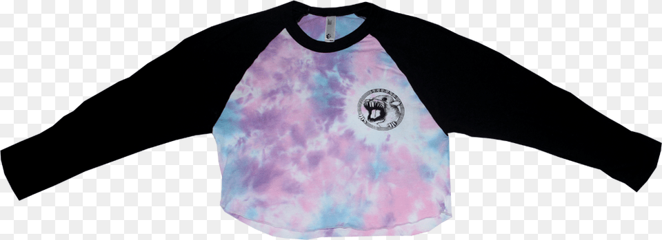 Tie Dye Baseball T Crop Top Crop Top, Clothing, Long Sleeve, Sleeve, Adult Png Image