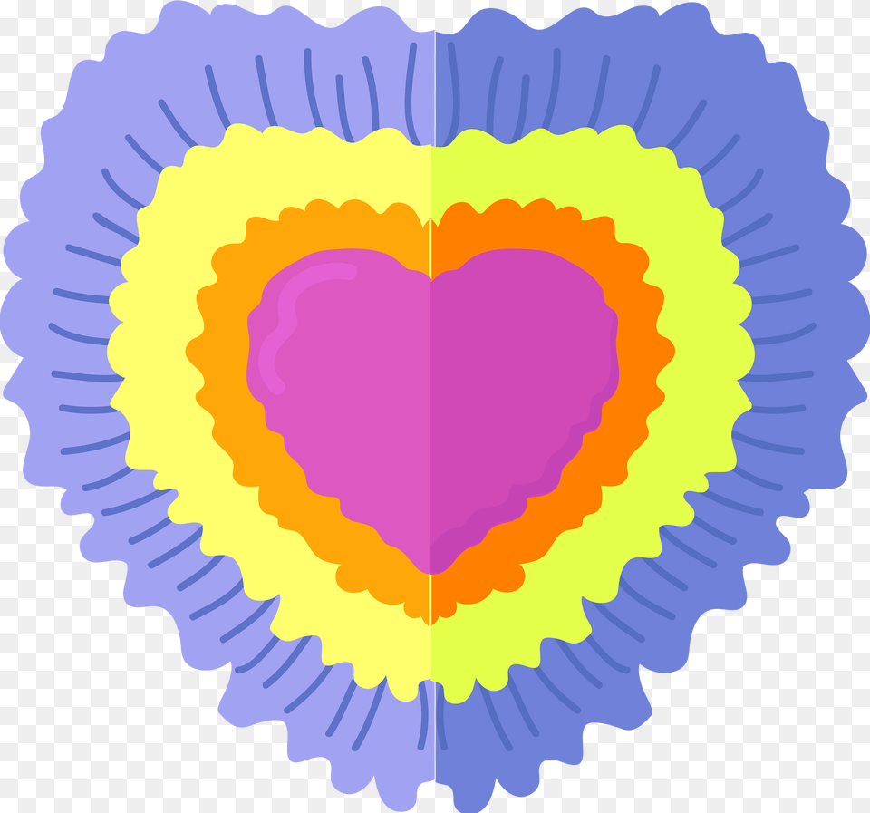 Tie Dye Heart Clipart, Person, Pattern, Face, Head Png Image