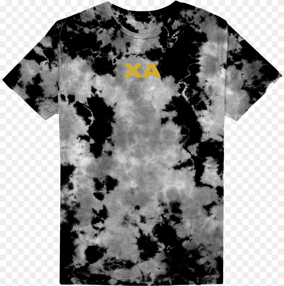 Tie Dye Shirt Black And White, Clothing, T-shirt, Adult, Male Free Png