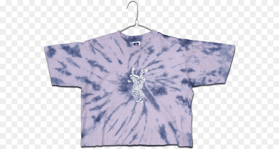 Tie Dye Tiger Lil Tee Product Main, Clothing, T-shirt, Person, Animal Png Image