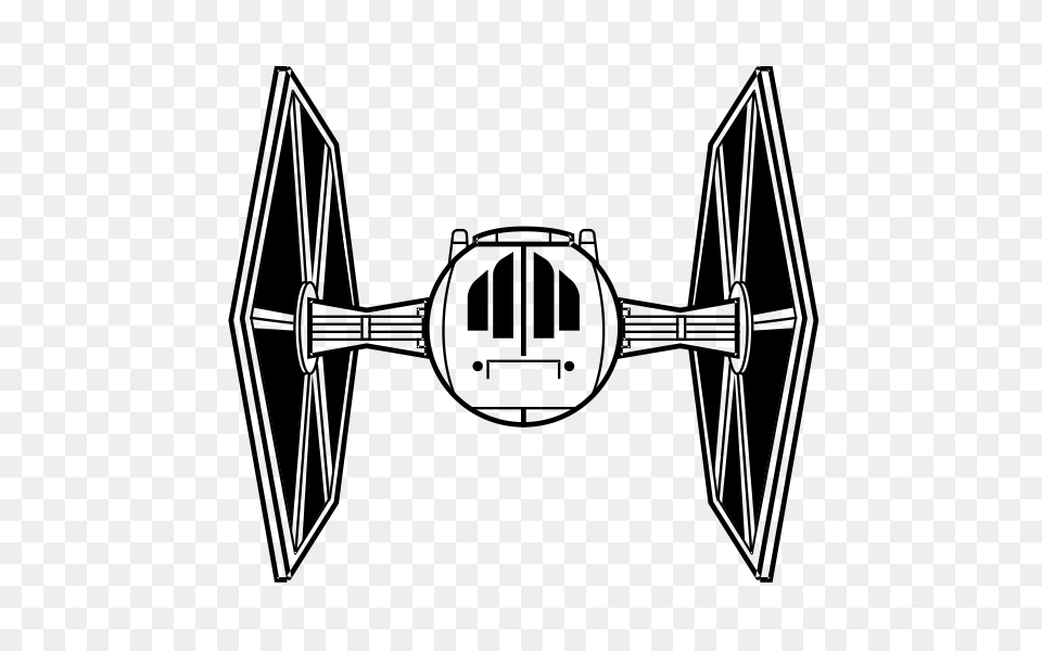 Tie Fighter Rubber Stamp Stampmore, Gray Png