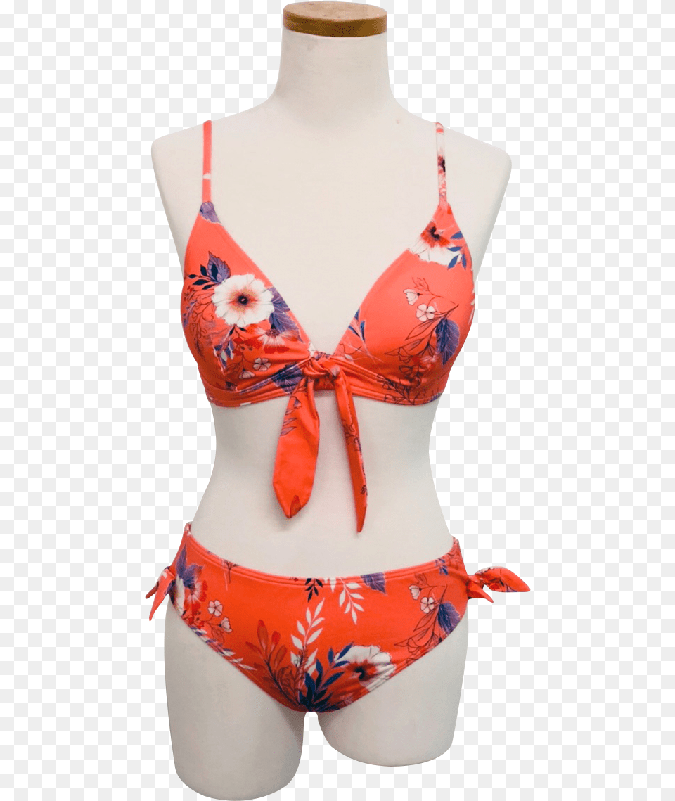Tie Front Bralette Bikini Lingerie Top, Clothing, Swimwear, Adult, Female Free Png