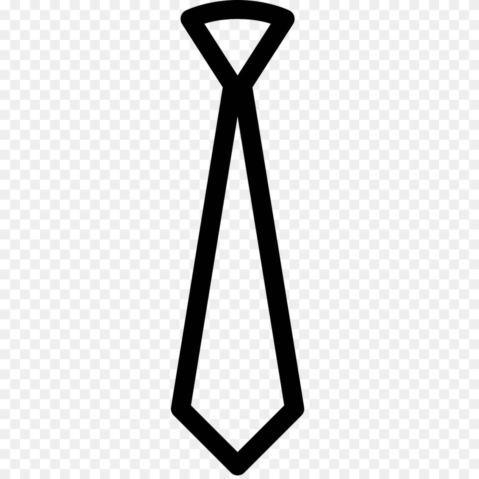 Tie Icon, Gray Png