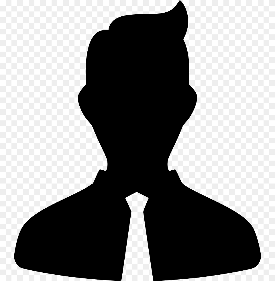 Tie User Default Suit Business Contact Technician Icon, Silhouette, Stencil, Accessories, Formal Wear Png Image