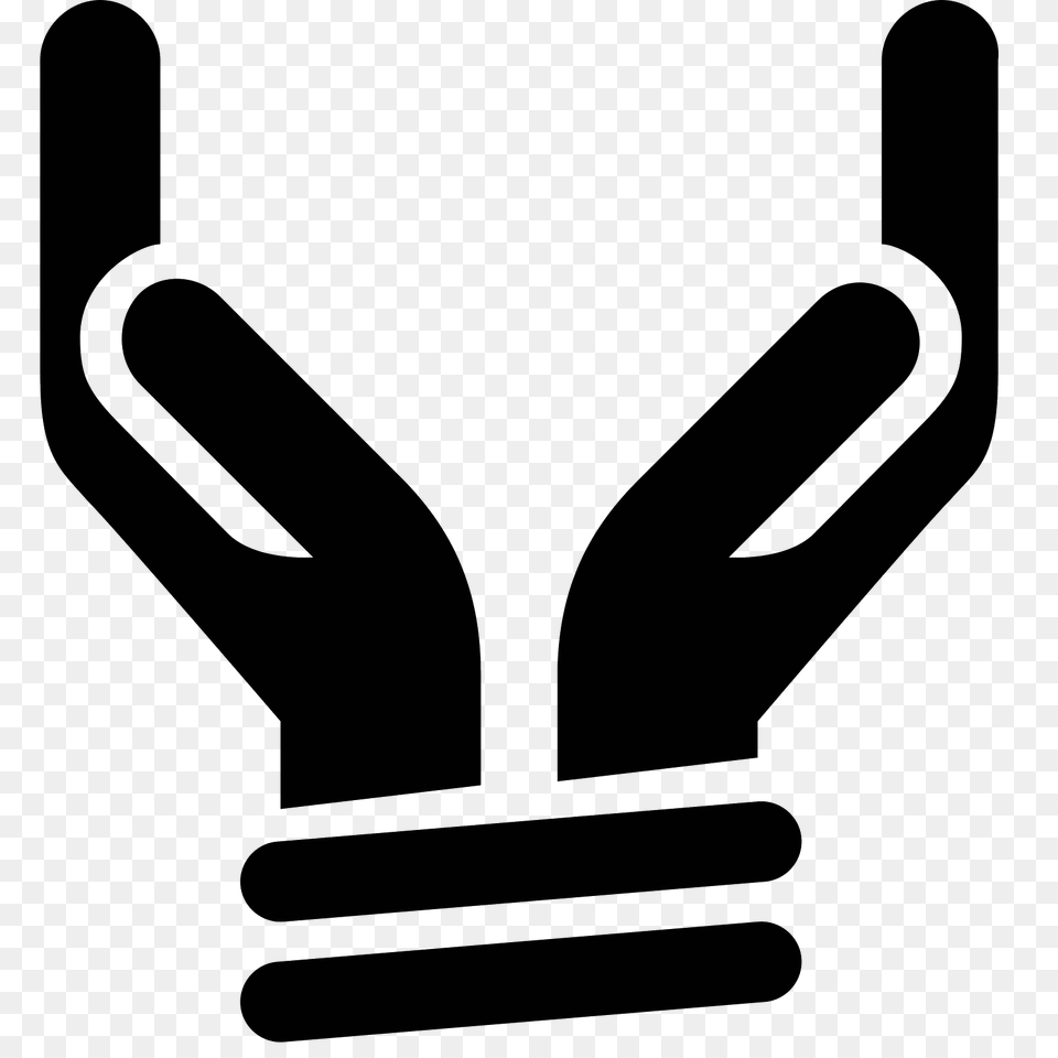 Tied Hands Icon, Gray Free Png