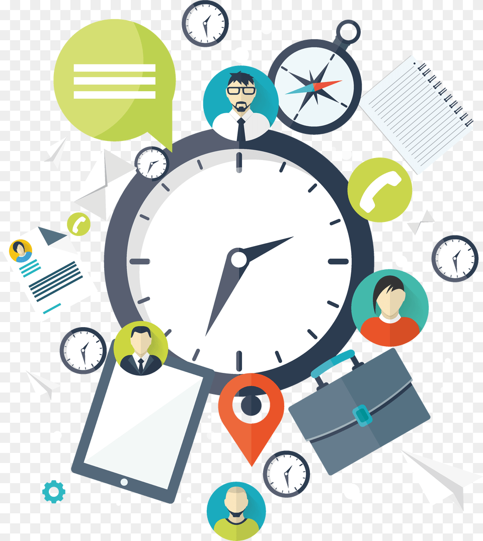 Tiempo Gestin Eficaz Del Tiempo, Analog Clock, Clock, Adult, Male Free Transparent Png