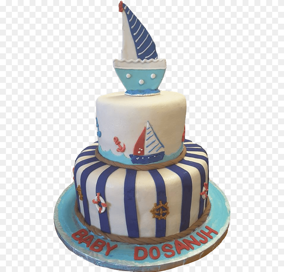 Tier Nautical Cake, Birthday Cake, Cream, Dessert, Food Png Image