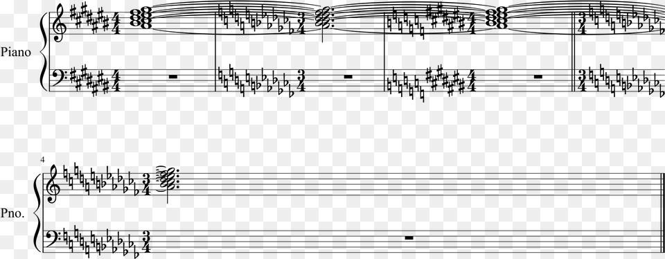 Ties Don39t Break At Key And Time Signatures Key Signature And Time Signature, Gray Png