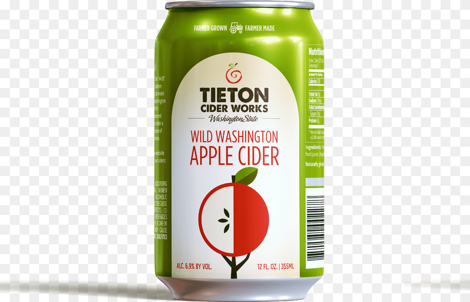 Tieton Cider Cans, Can, Tin, Beverage Free Png Download