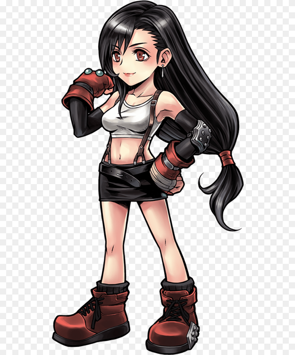 Tifa Final Fantasy Opera Omnia Characters, Adult, Shoe, Publication, Person Free Png Download