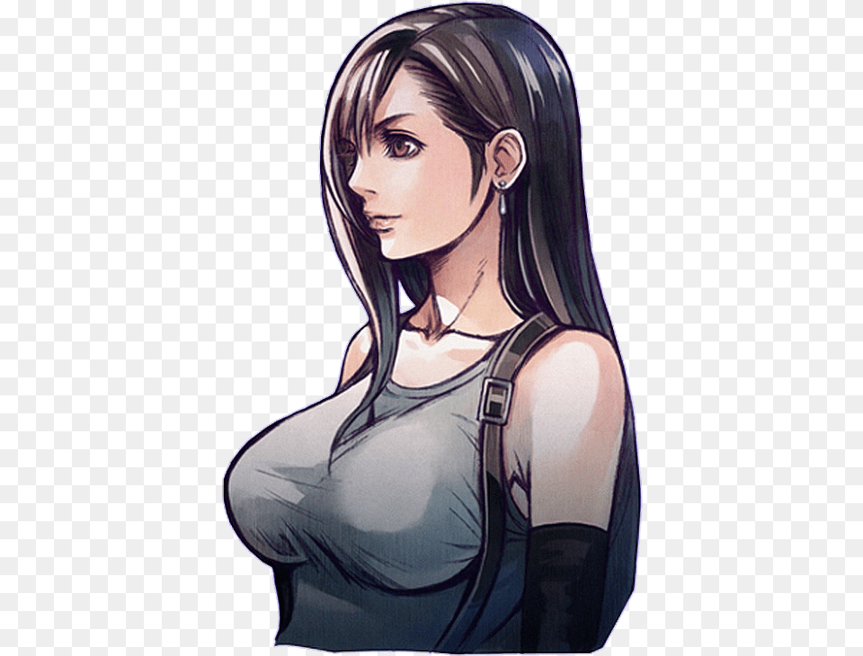 Tifa Final Fantasy Tetsuya Nomura Art, Adult, Book, Comics, Female Free Png Download