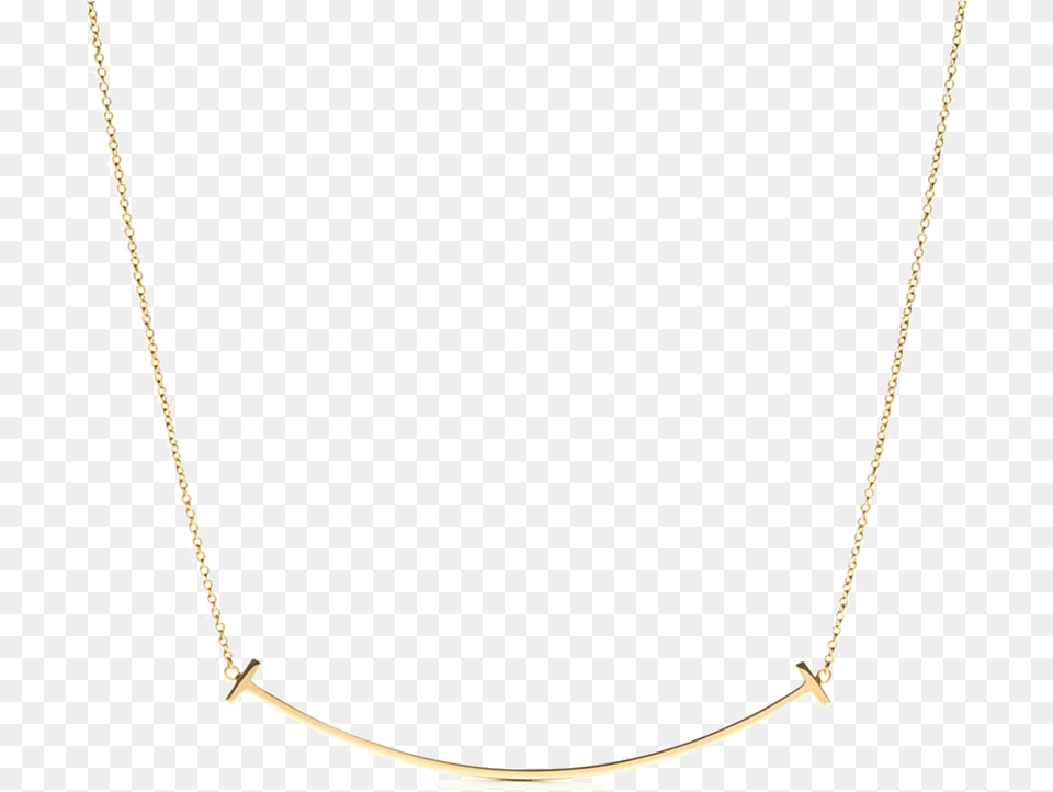 Tiffany T Smile Pendant In 18k Gold Necklace, Accessories, Jewelry Free Png