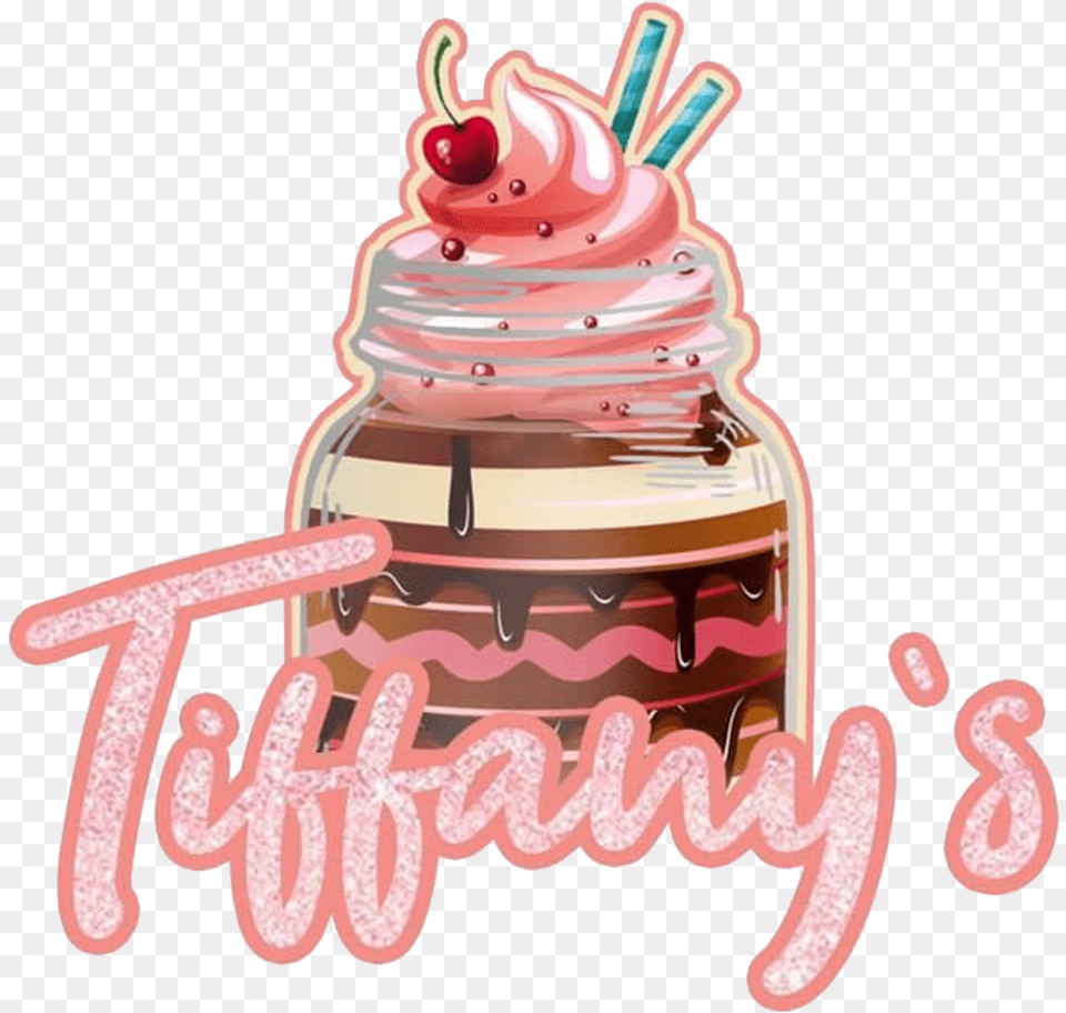 Tiffanyscakesinajar Llc Cake Logos, Jar, Cream, Dessert, Food Free Transparent Png