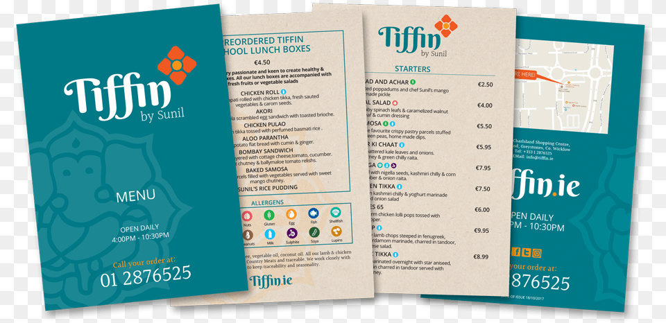 Tiffin Menu Brochure, Advertisement, Poster, Text Png Image