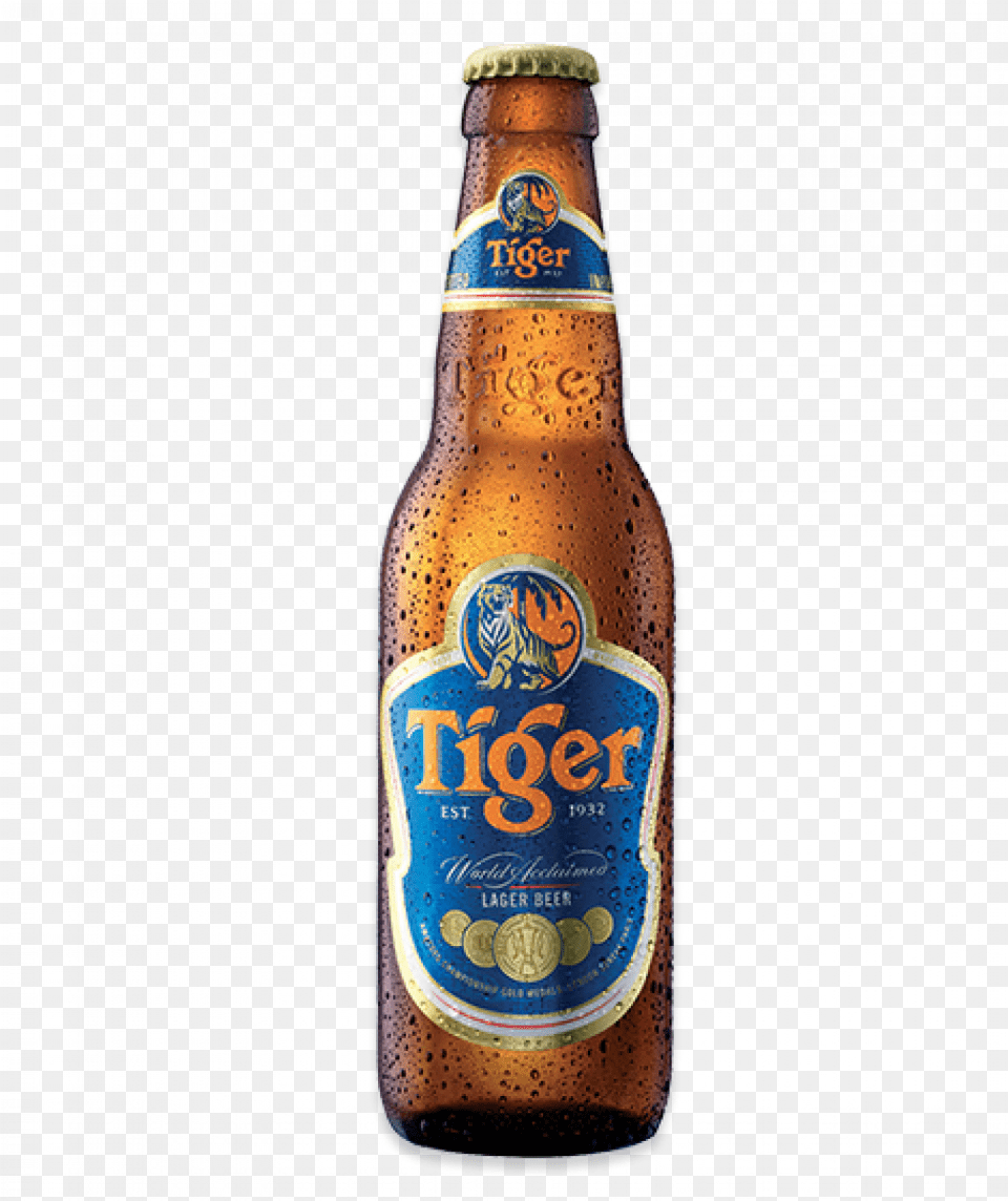 Tiger Beer 330ml Tiger Beer Bottle, Alcohol, Beer Bottle, Beverage, Lager Free Transparent Png