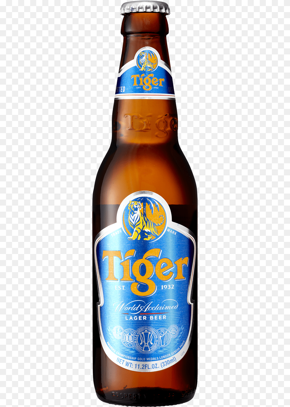 Tiger Beer Bottle Download Tiger Beer Bottle, Alcohol, Beer Bottle, Beverage, Liquor Free Png