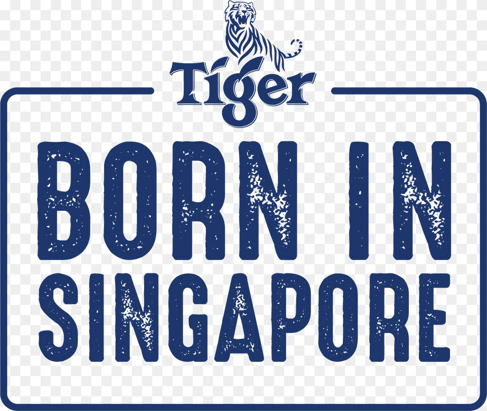 Tiger Beer Logo Electric Blue, License Plate, Transportation, Vehicle, Text Free Png Download