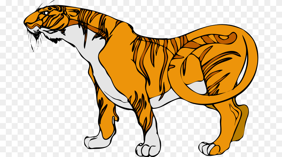 Tiger Cartoon Clipart Tiger Moving Animation Clipart, Baby, Person, Animal, Dinosaur Png