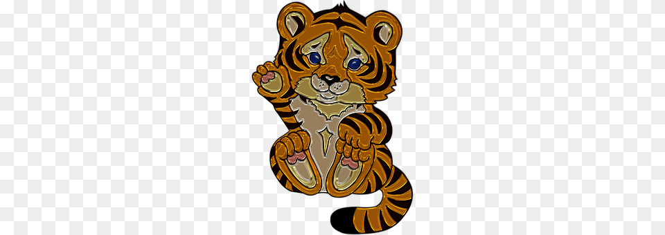 Tiger Child Smoke Pipe, Animal, Lion, Mammal Png Image