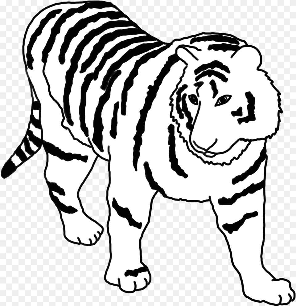 Tiger Clipart Clip Art, Stencil, Baby, Person, Face Free Png Download