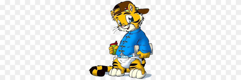Tiger Clipart Funny, Baby, Person, Book, Comics Free Png