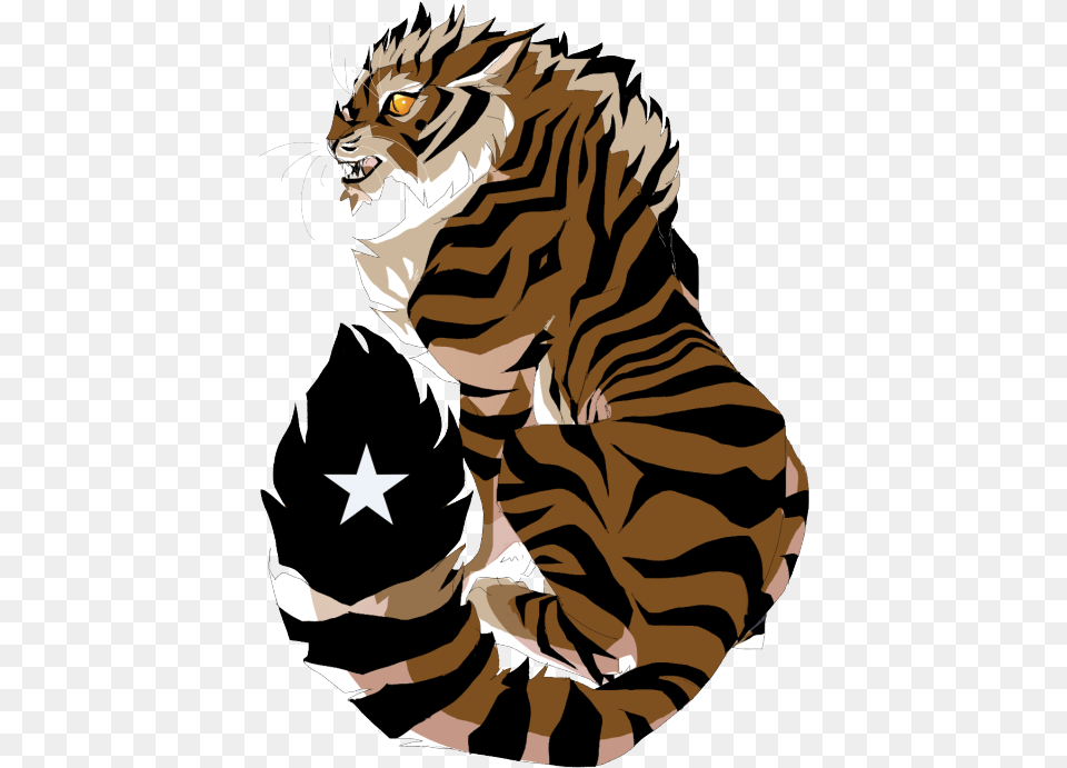 Tiger Clipart Illustration, Person, Animal, Mammal, Face Png Image