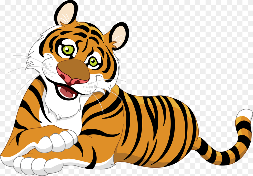 Tiger Clipart Student Tiger Clipart Transparent Background, Animal, Mammal, Wildlife Png Image