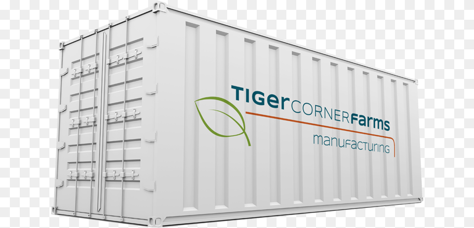 Tiger Corner Farms Produces Full Scale Aeroponic Crops, Shipping Container, Cargo Container, Architecture, Building Png