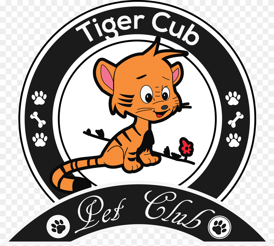 Tiger Cub Artworktee, Sticker, Logo Free Png Download