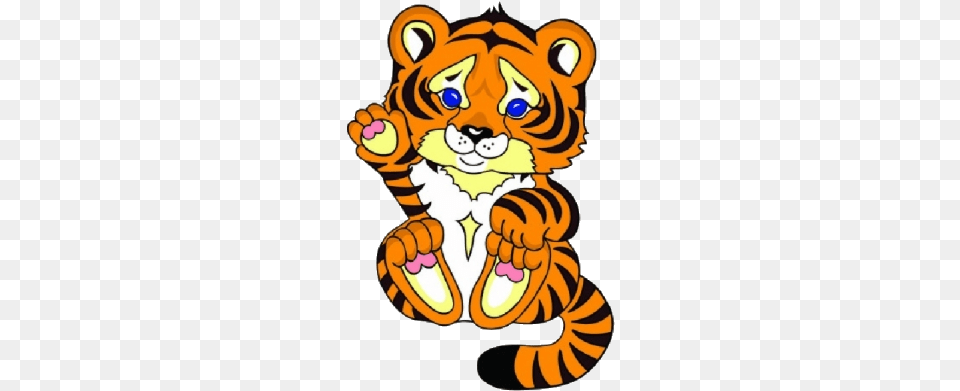 Tiger Cute Clipart The Cliparts Cartoon Cub Transparent Cute Baby Tiger Clipart, Animal, Mammal, Wildlife Free Png Download